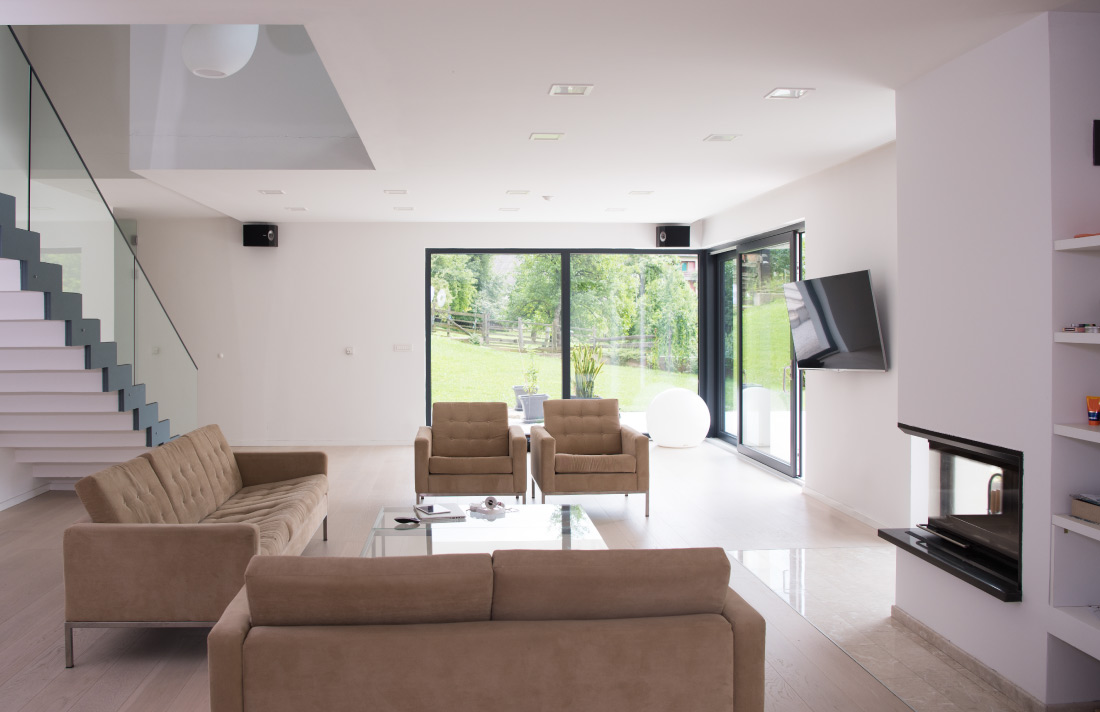 salón espacioso